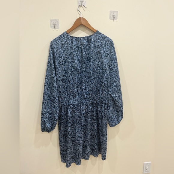 MICHAEL Michael Kors Blue Tiered Bishop Sleeve Sundress - Picture 2 of 6